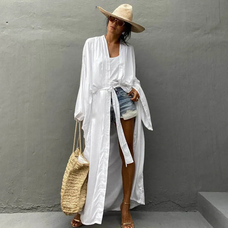 Belted Wrap Beach Robe