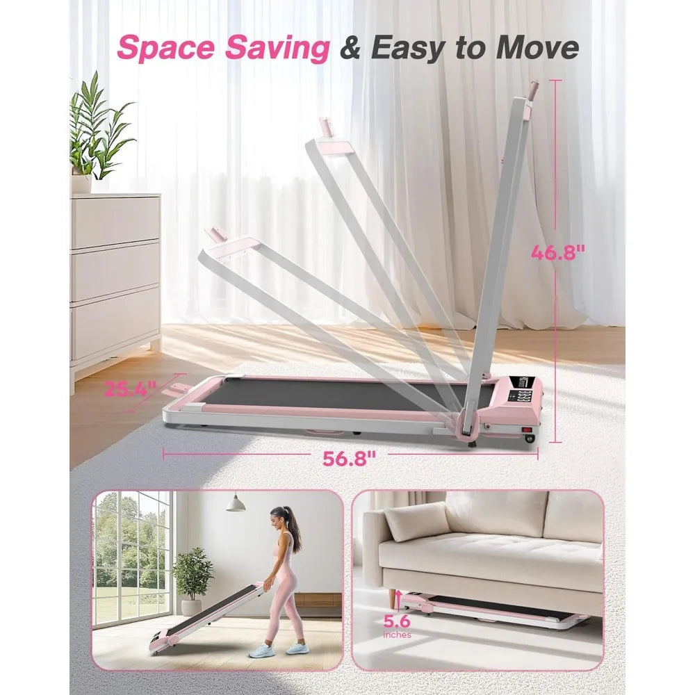 Foldable Treadmill with Handle Bar