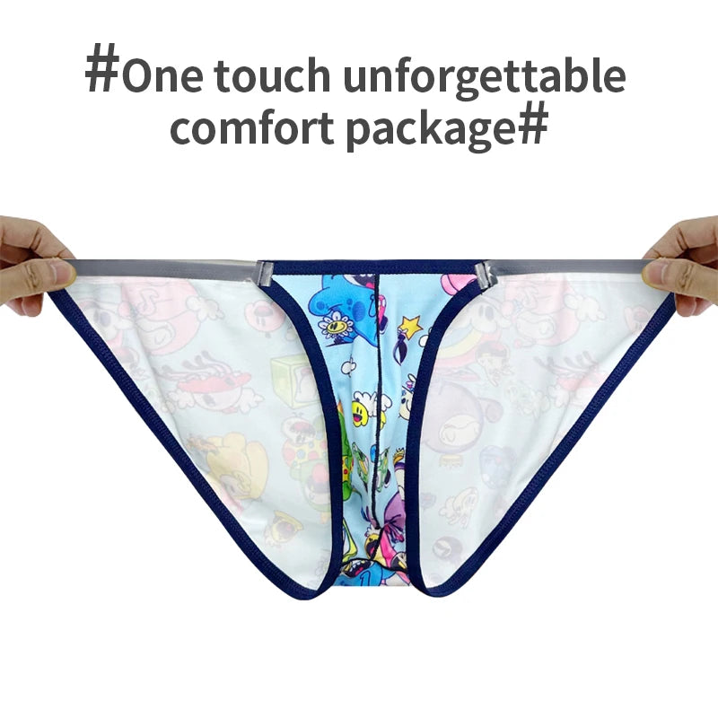 Playful Cartoon Bikini Briefs