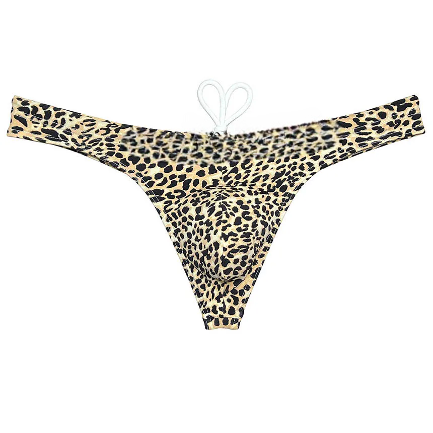 Leopard Ice Silk Swim Thong