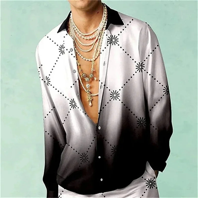 Men's 3D Printed Summer Shirt