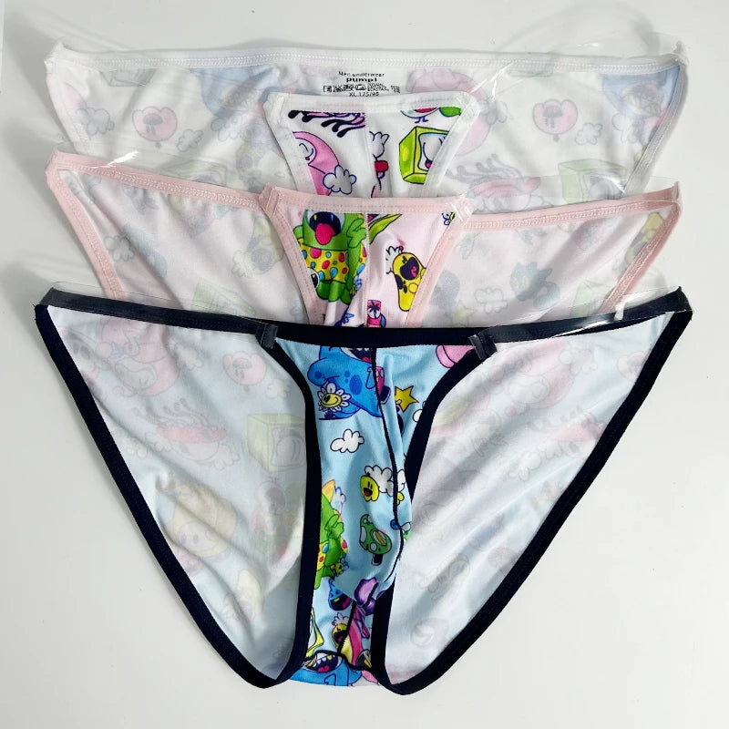 Playful Cartoon Bikini Briefs