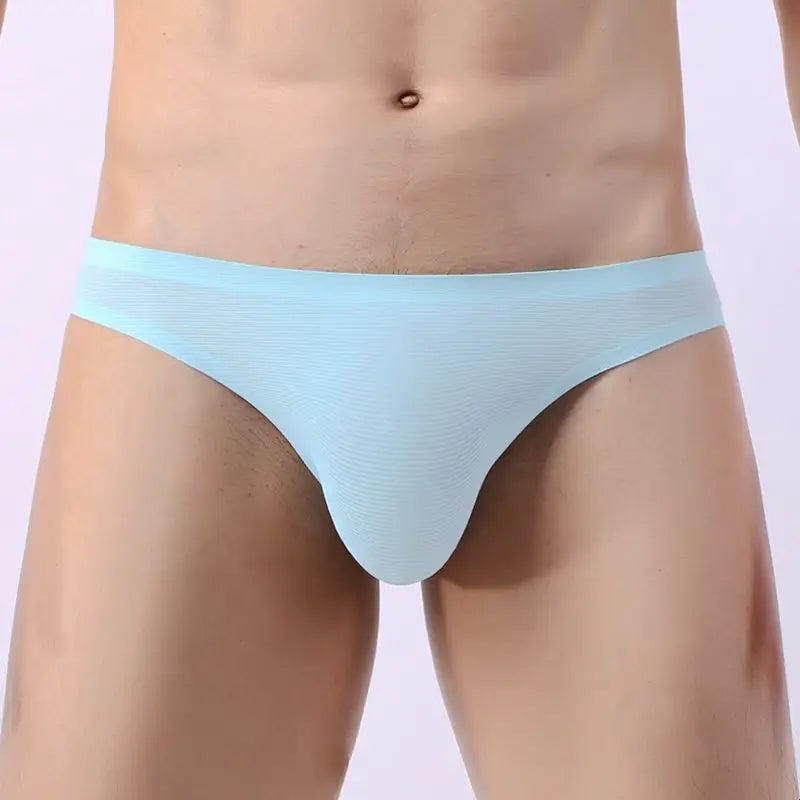 Ice Silk Traceless Low-Waist Briefs