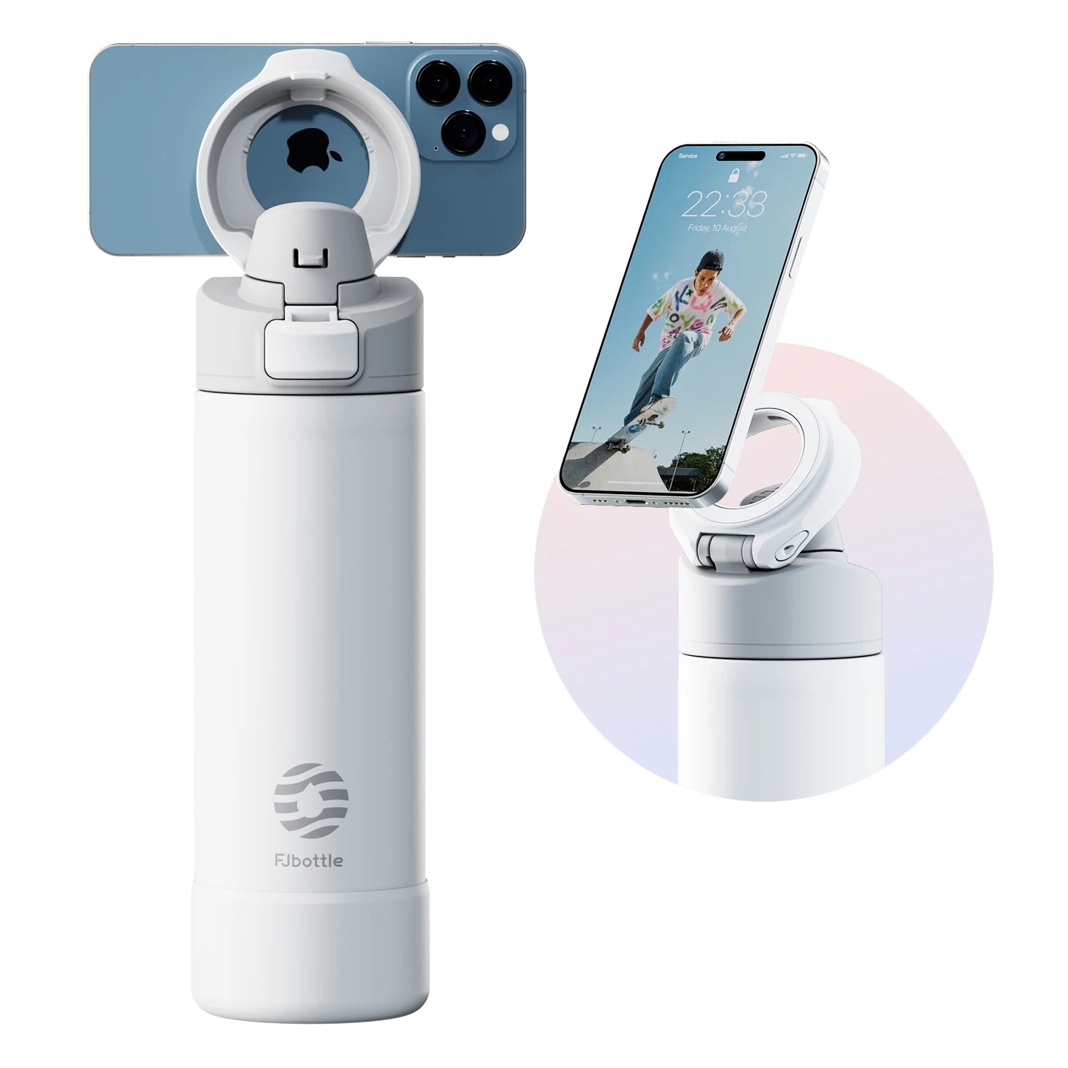 Insulated Bottle with Phone Mount