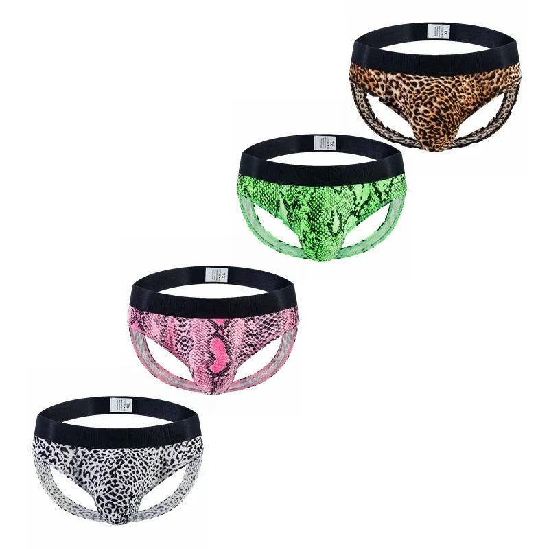 Leopard Cutout Low-Rise Briefs