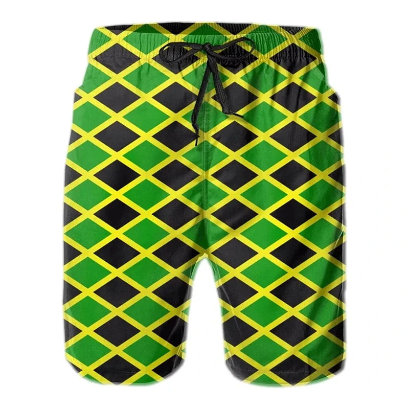 3D Jamaican Flag Trunks