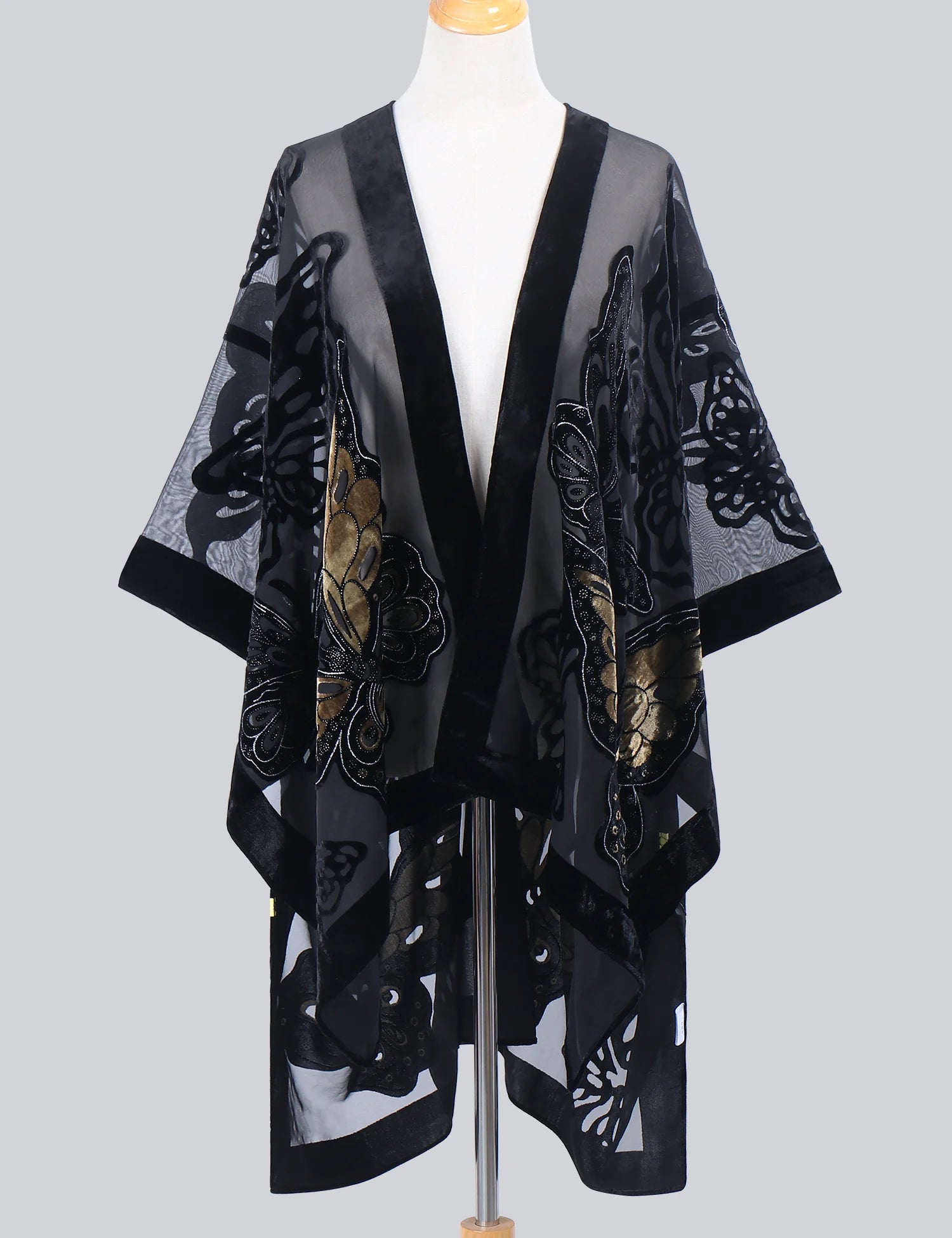 Tassel Plush Beach Kimono