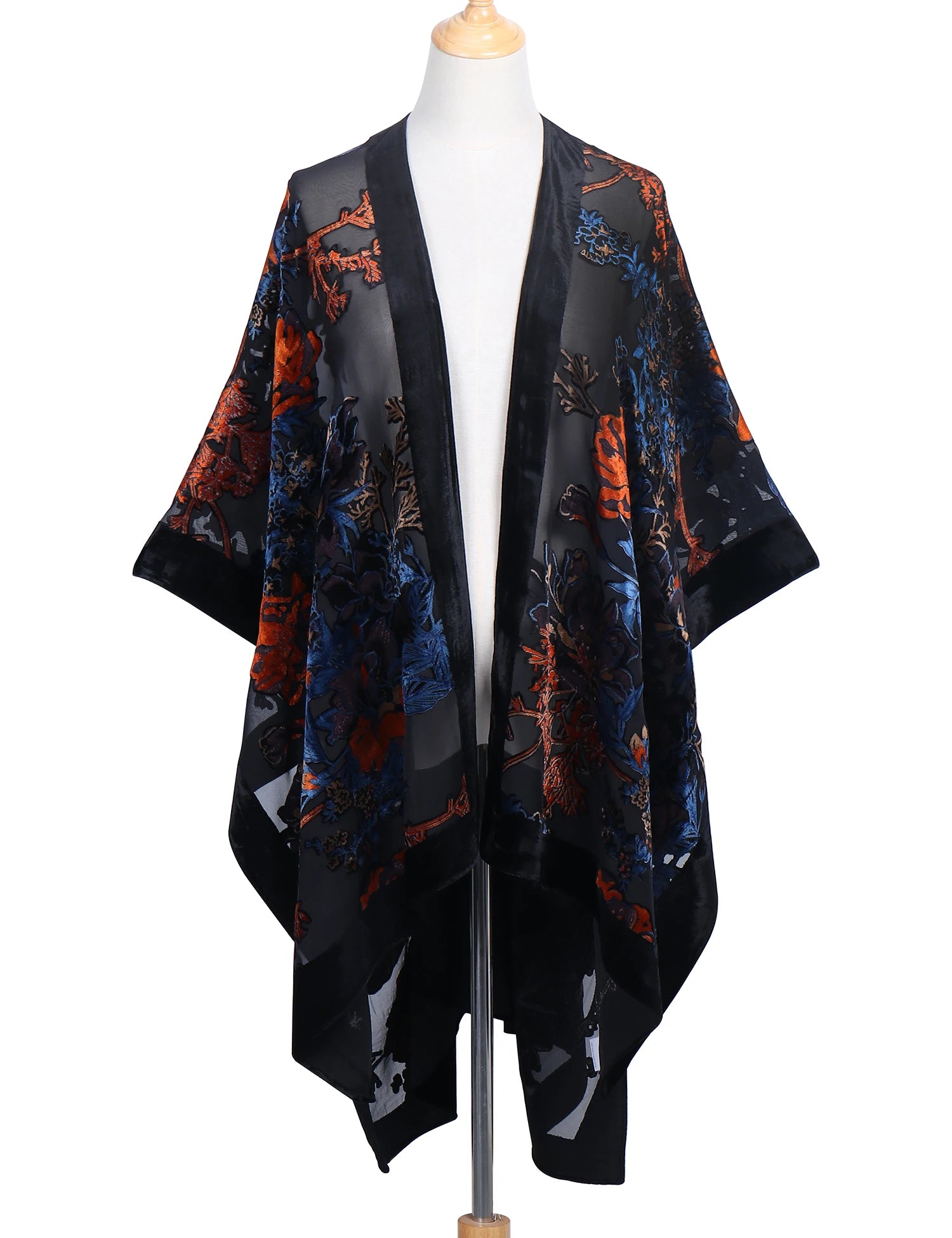 Tassel Plush Beach Kimono