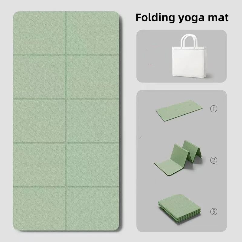 TPE Yoga Mat Non-Slip for Home And Travel Fitness Exercise