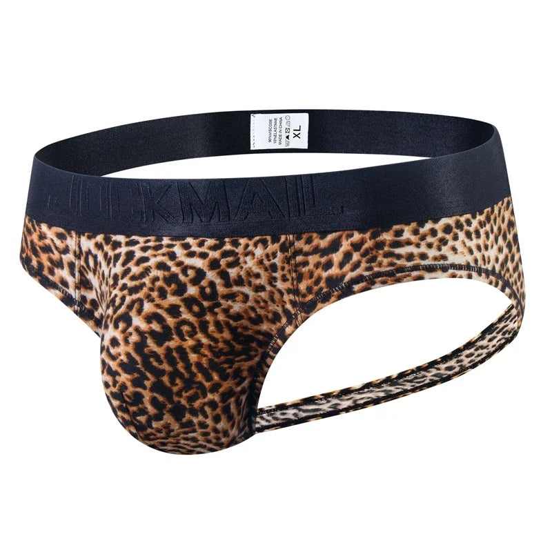 Leopard Cutout Low-Rise Briefs