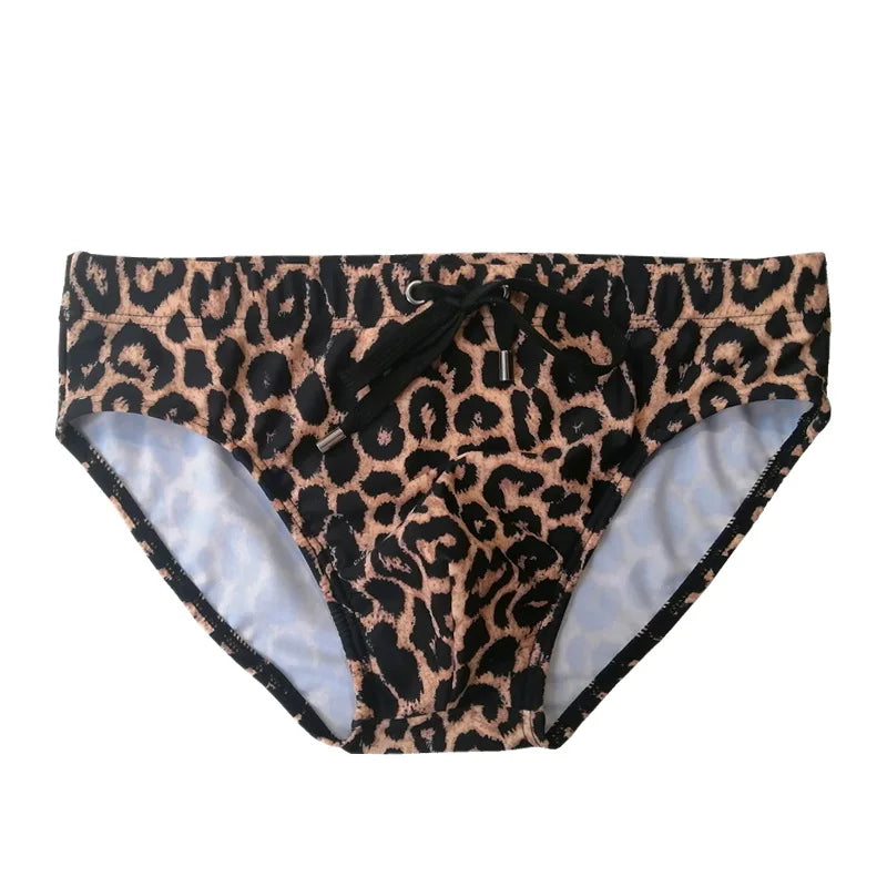 Leopard Triangle Swim Briefs