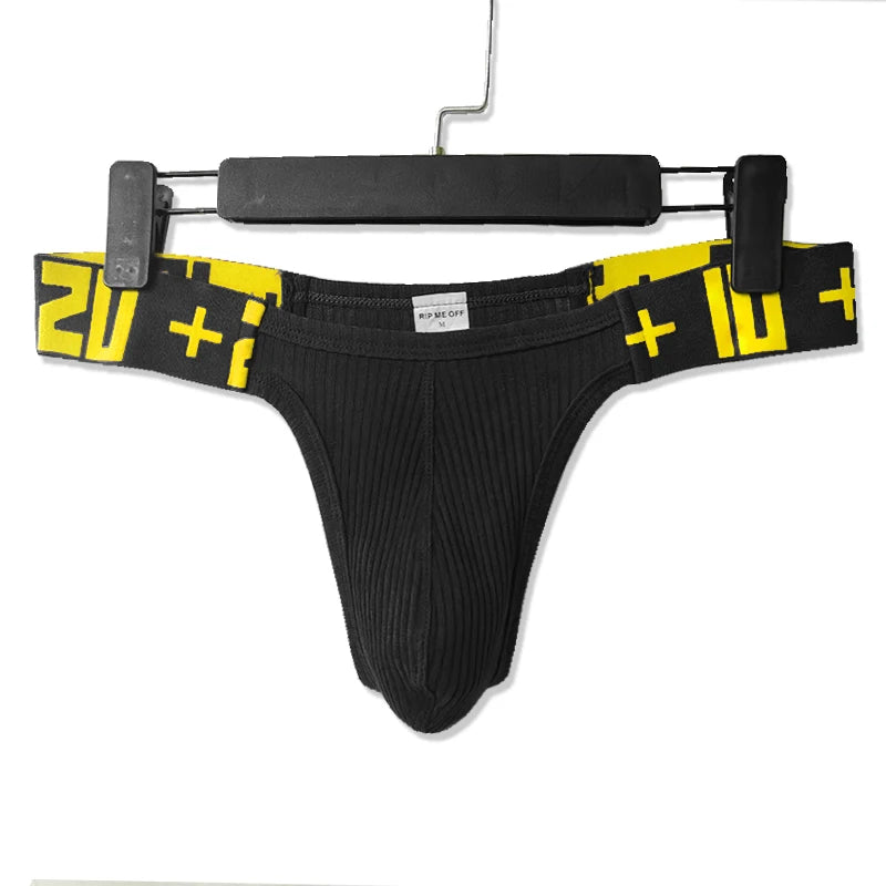 Breathable Low-Rise Cotton Pouch Thong