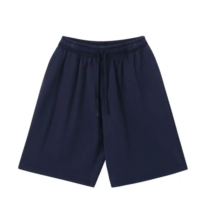 Oversized Cotton Drawstring Shorts