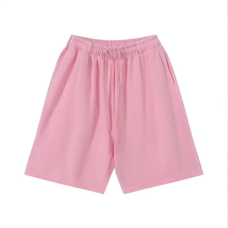 Oversized Cotton Drawstring Shorts