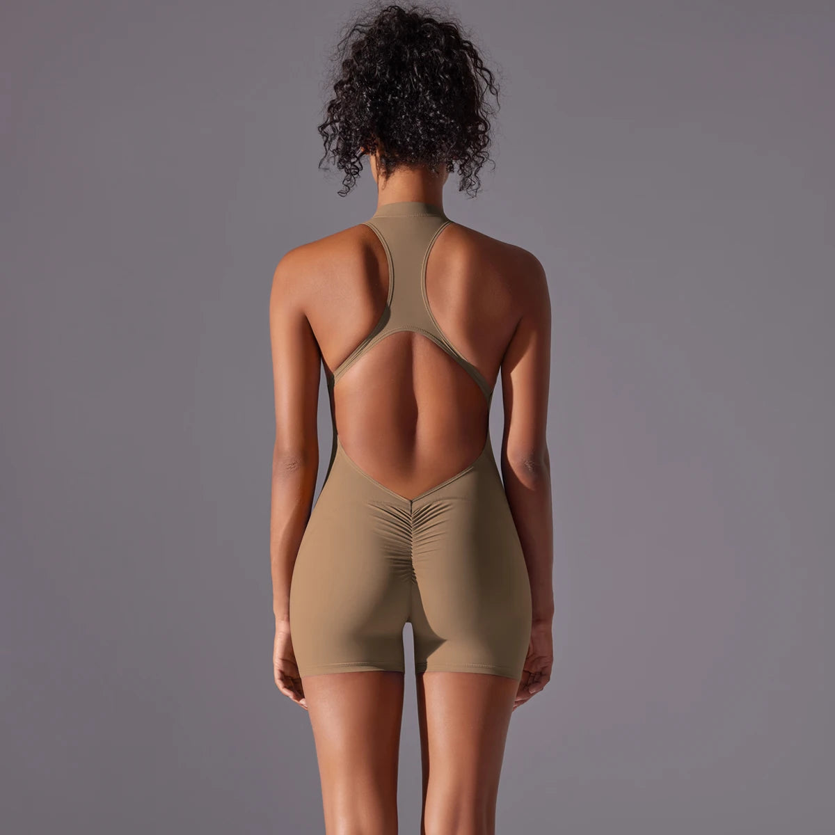 Breathable Push-Up Yoga Bodysuit