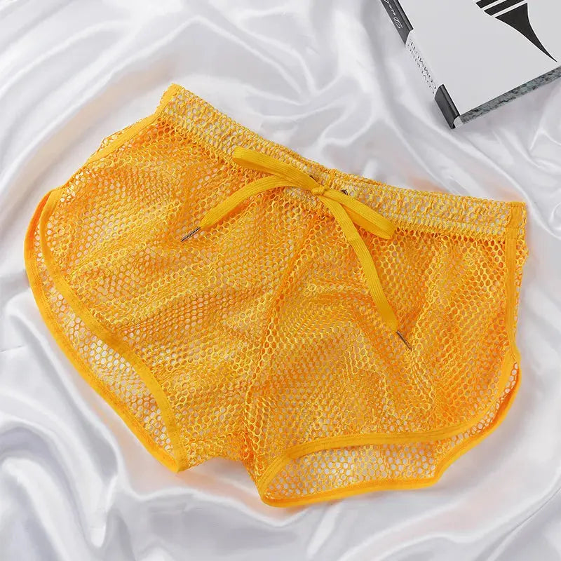 Mesh See-Through Boxer Shorts