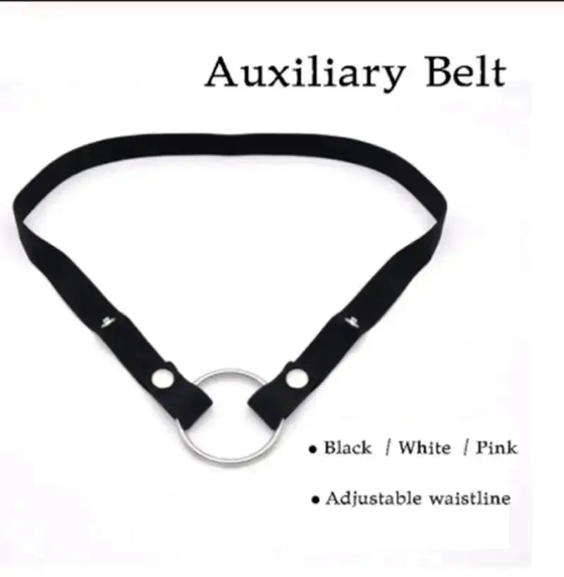 Adjustable Chastity Cage Auxiliary Belt - WOWihte