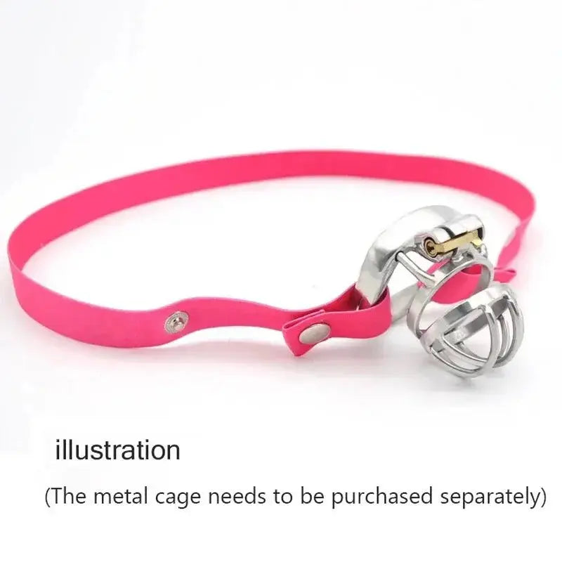 Adjustable Chastity Cage Auxiliary Belt - WOWihte