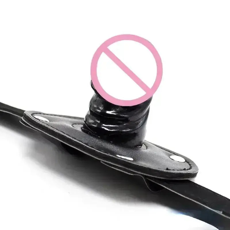 Adjustable Dildo Mouth Plug Gag - WOWihte