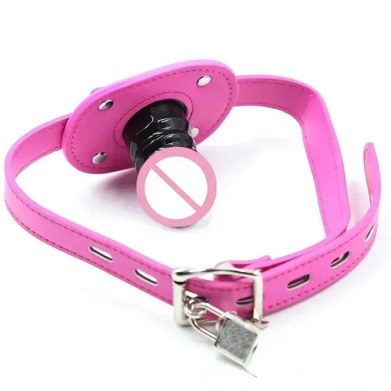 Adjustable Dildo Mouth Plug Gag - WOWihte