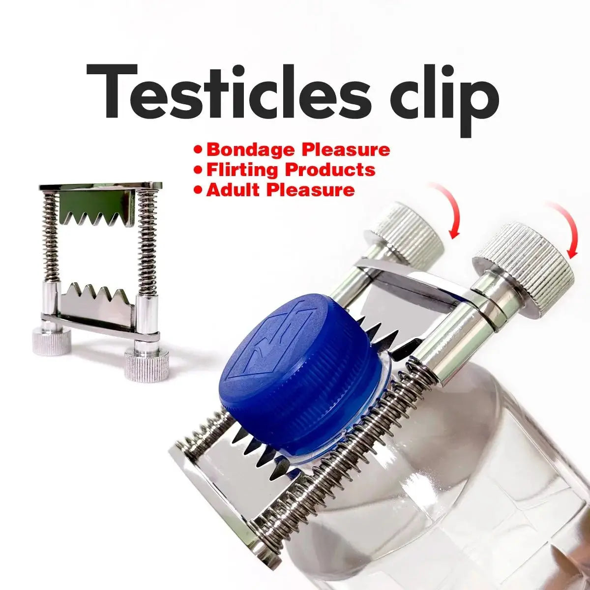 Adjustable Metal Testicle Clamp - WOWihte