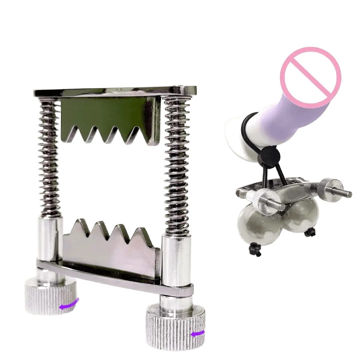 Adjustable Metal Testicle Clamp - WOWihte
