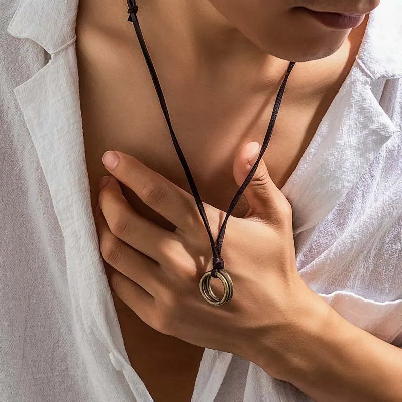 Adjustable Vintage Circle Necklace - WOWihte