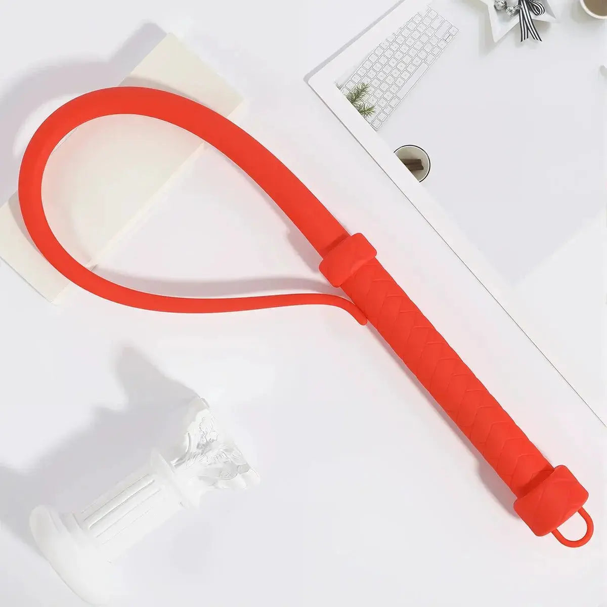 All Silicone Flogger High Elasticity BDSM Whip Spanking Caning Paddle For Adult SM Games Sexyshop Erotic Accessories Adult Toys - WOWihte
