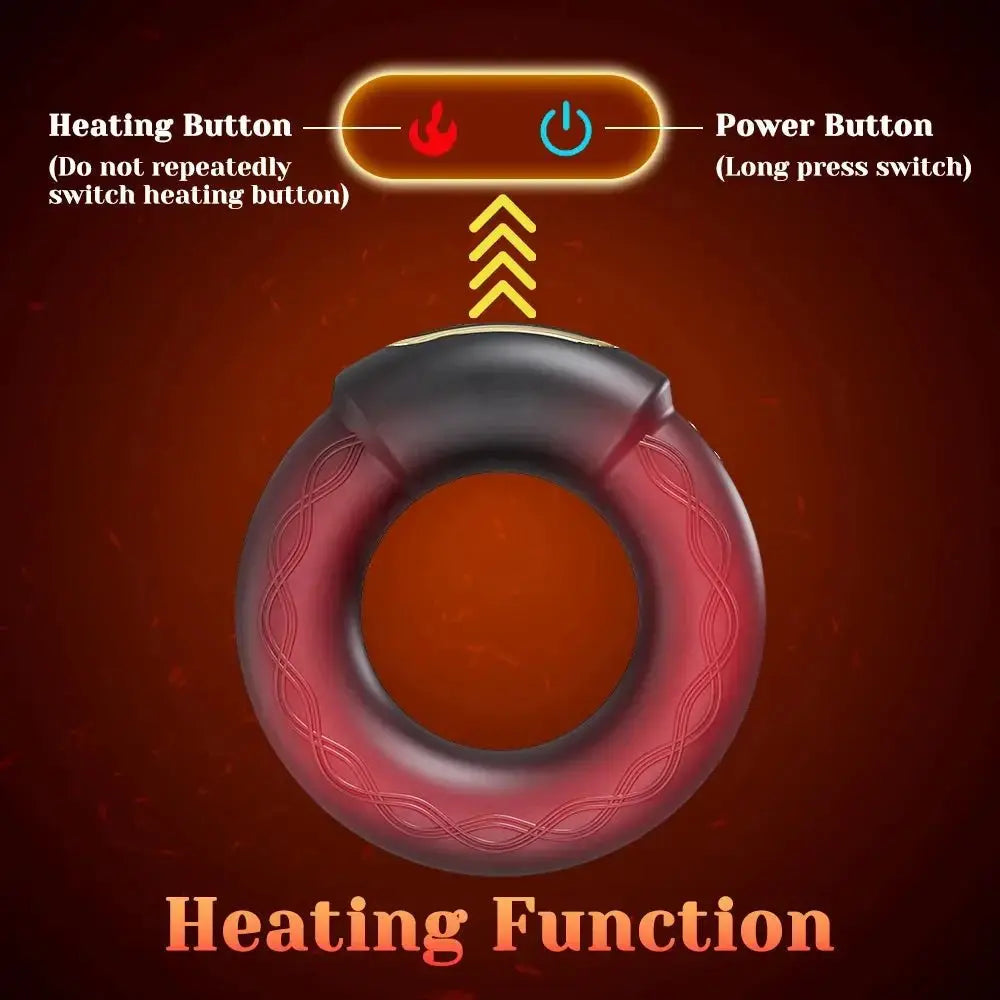 APP Controlled Heated Vibrating Ring - WOWihte