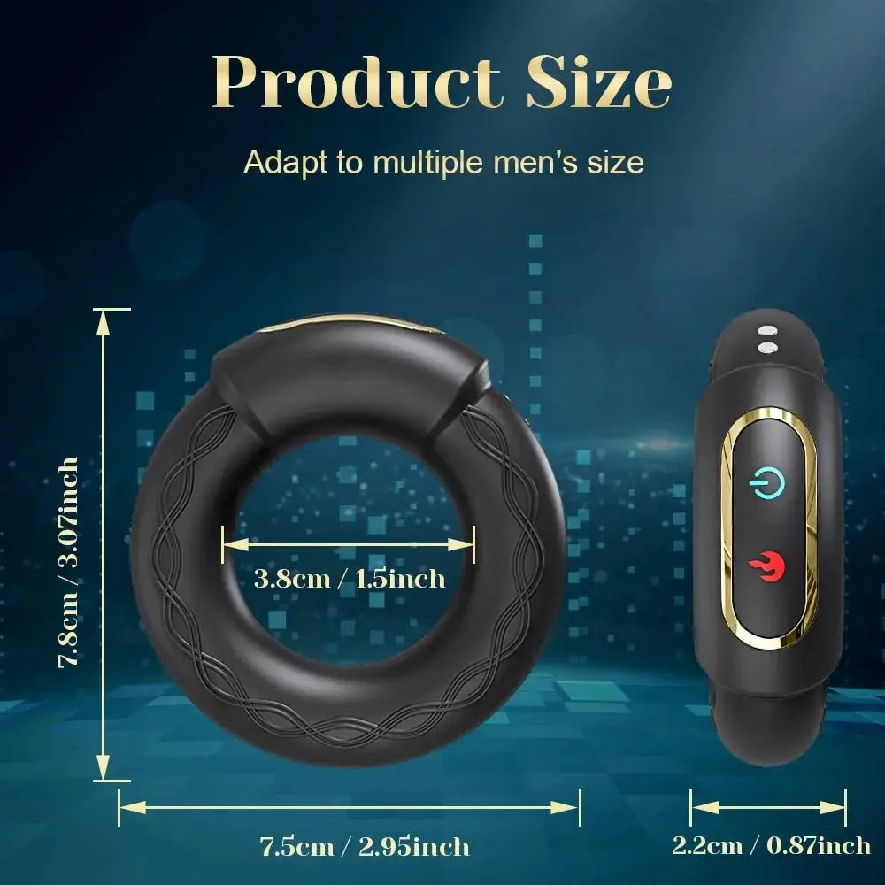 APP Controlled Heated Vibrating Ring - WOWihte