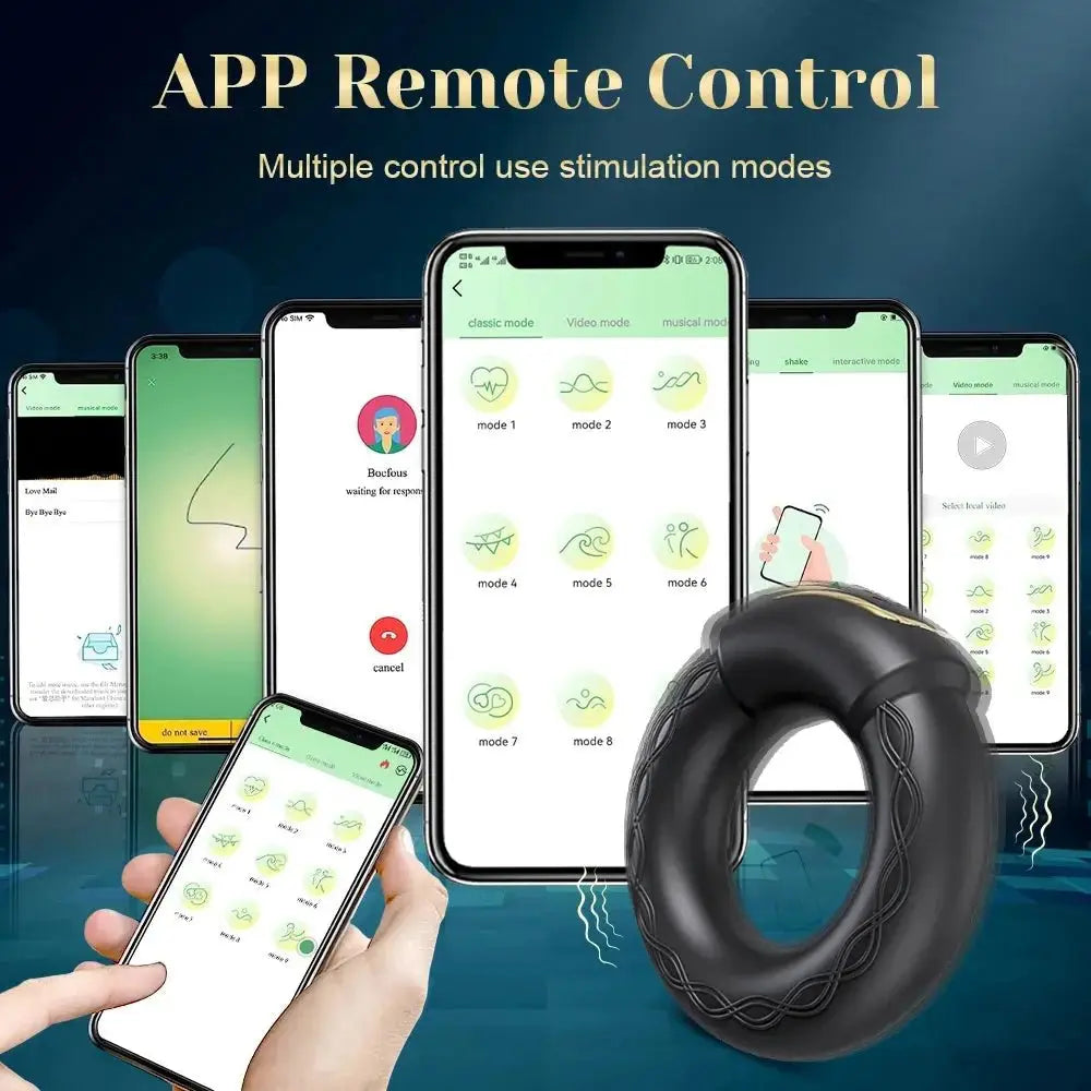 APP Controlled Heated Vibrating Ring - WOWihte