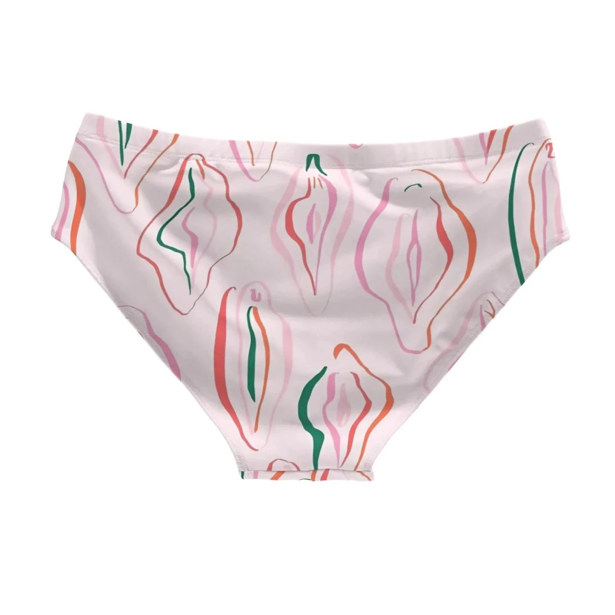 Artistic Print Beach Swim Trunks - WOWihte
