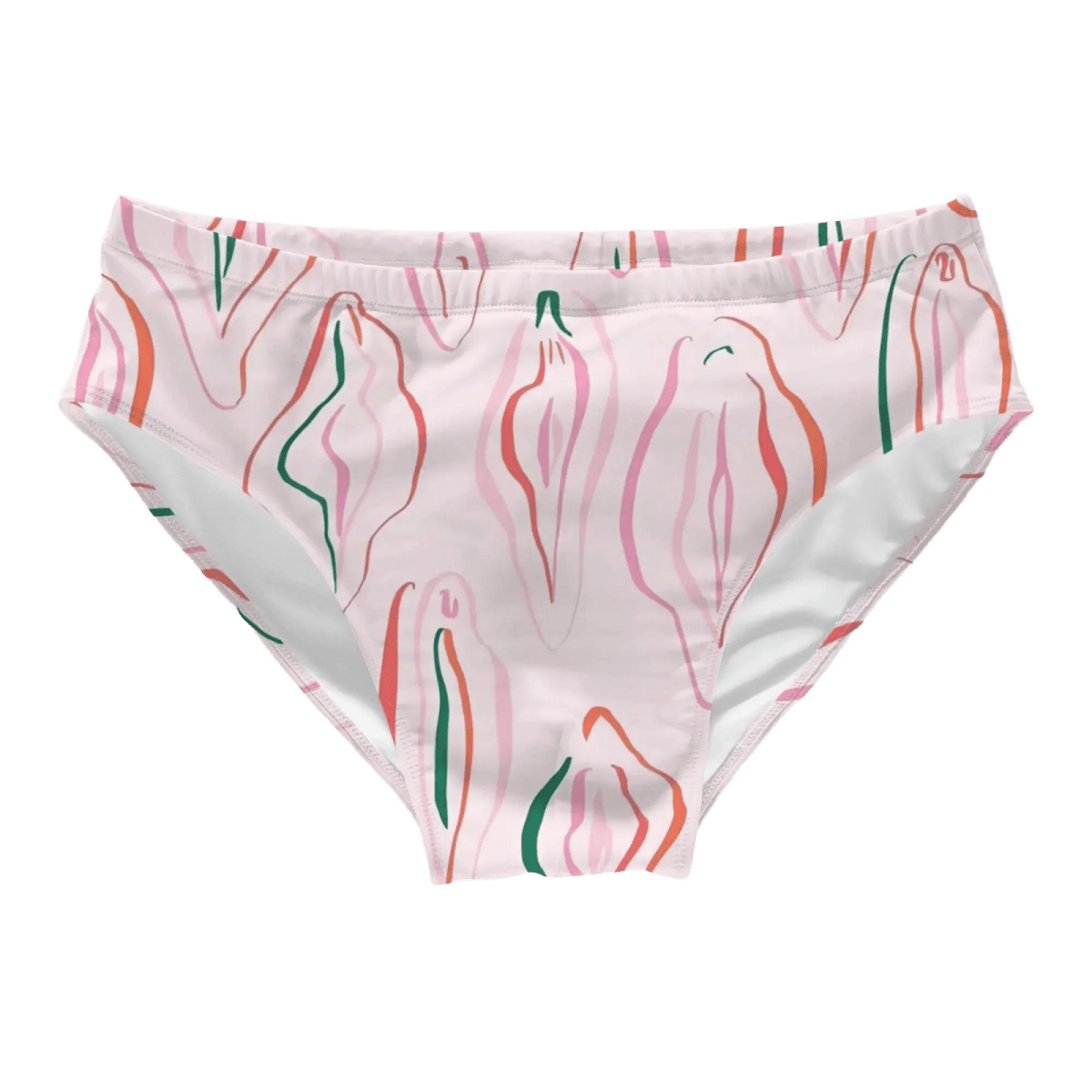 Artistic Print Beach Swim Trunks - WOWihte
