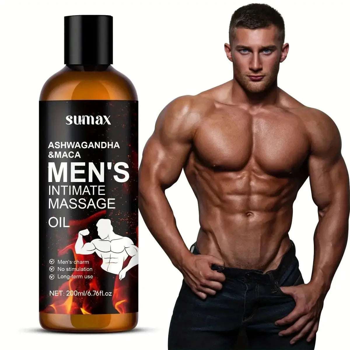 Ashwagandha Mocha Men's Massage Oil - WOWihte
