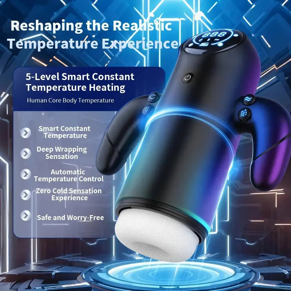 Automatic Thrusting Male Masturbator LCD - WOWihte