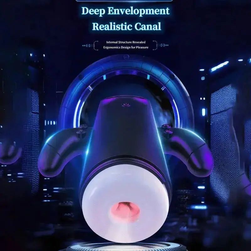 Automatic Thrusting Male Masturbator LCD - WOWihte
