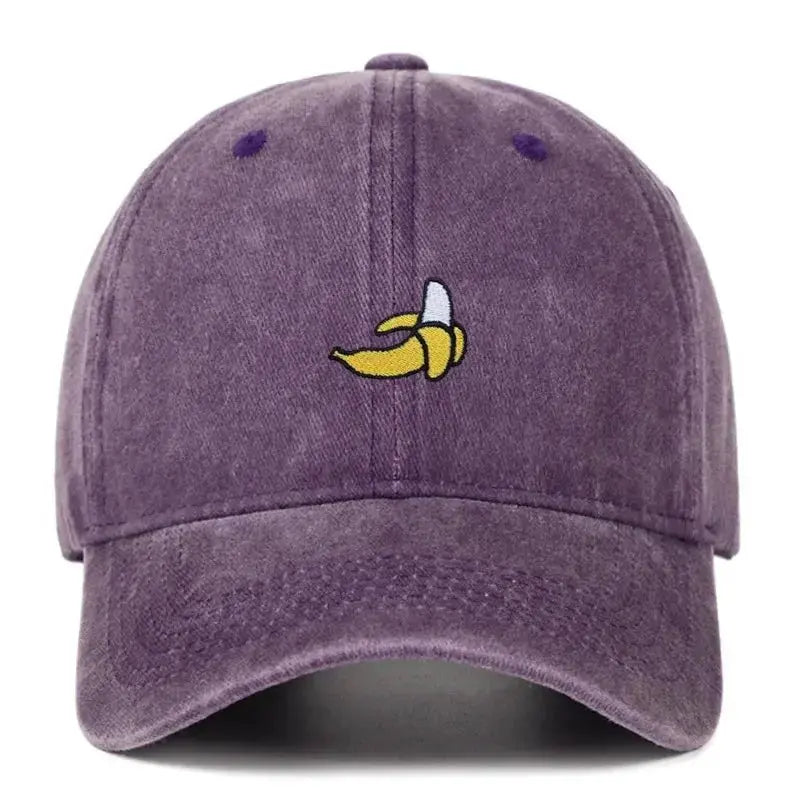 Banana Embroidered Baseball Hat - WOWihte