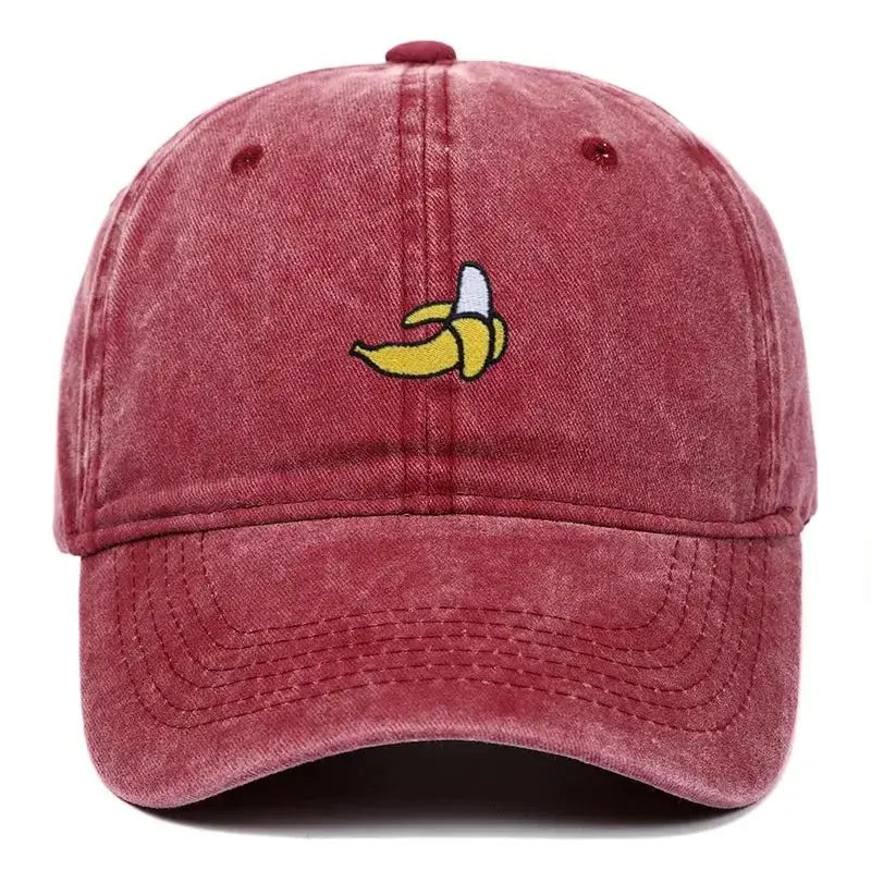 Banana Embroidered Baseball Hat - WOWihte