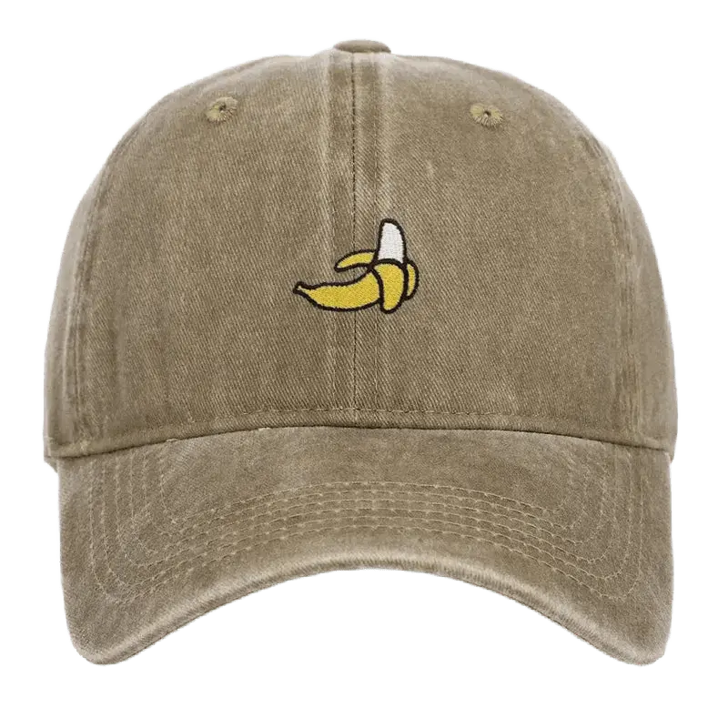 Banana Embroidered Baseball Hat - WOWihte