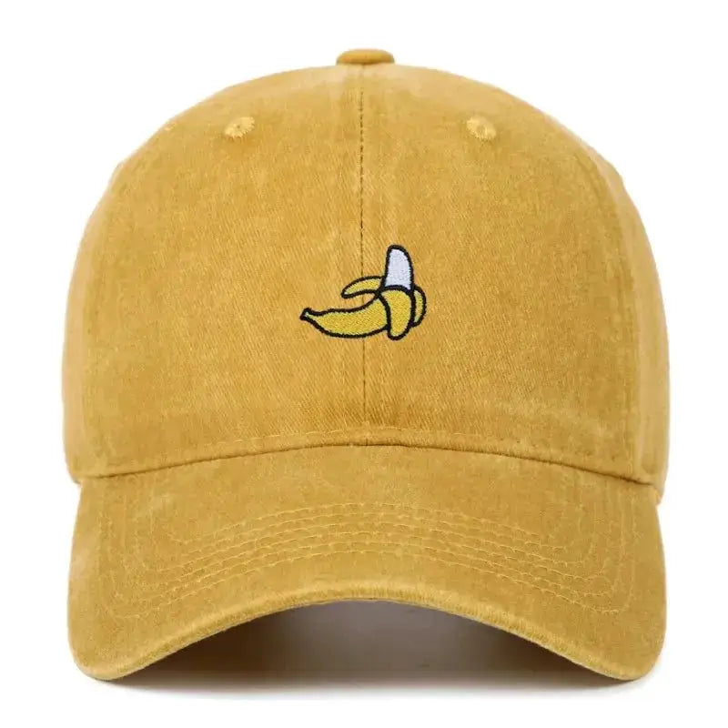 Banana Embroidered Baseball Hat - WOWihte