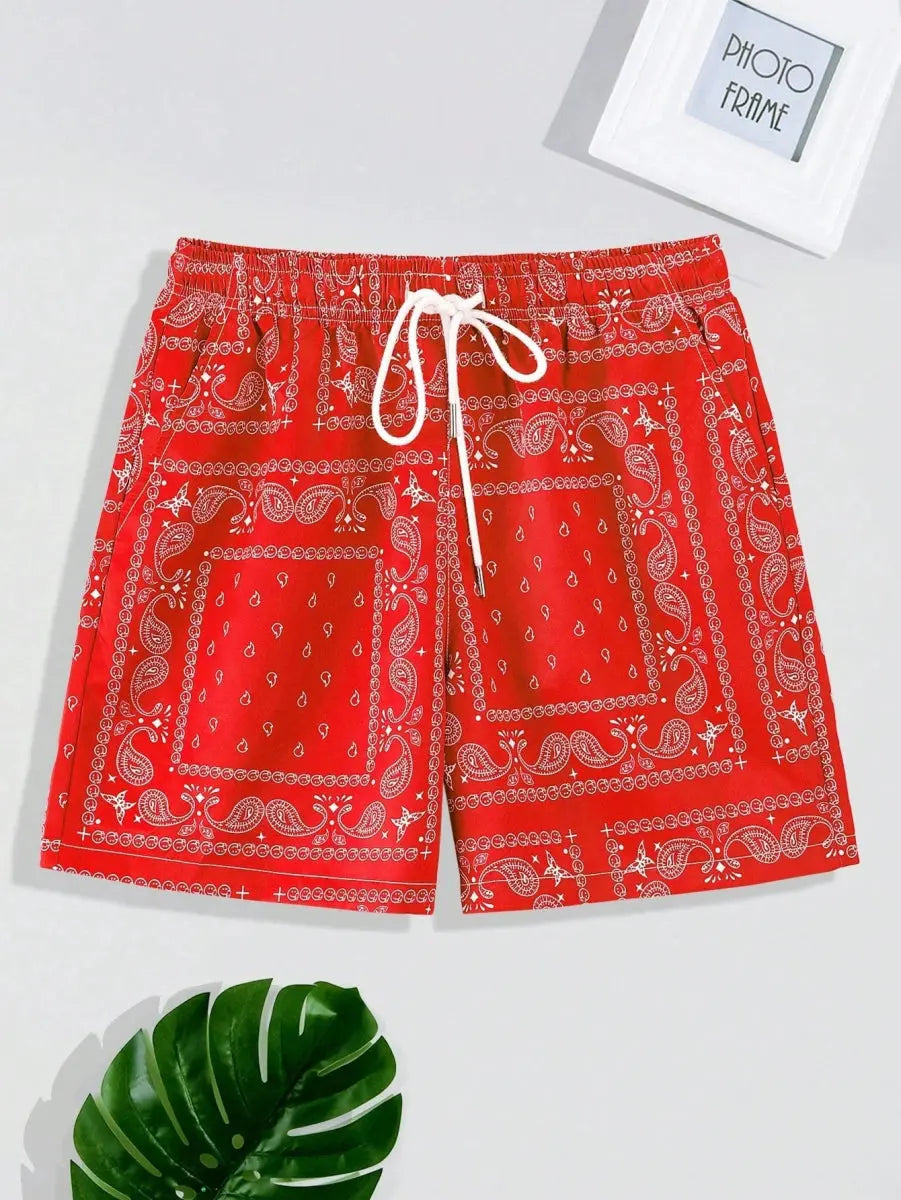 Bandana Swim Shorts - WOWihte