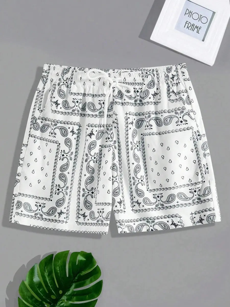 Bandana Swim Shorts - WOWihte