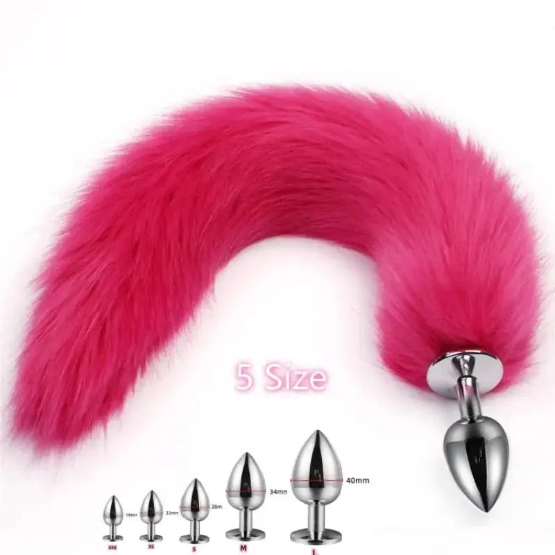 BDSM Dog Tail Anal Plug - WOWihte