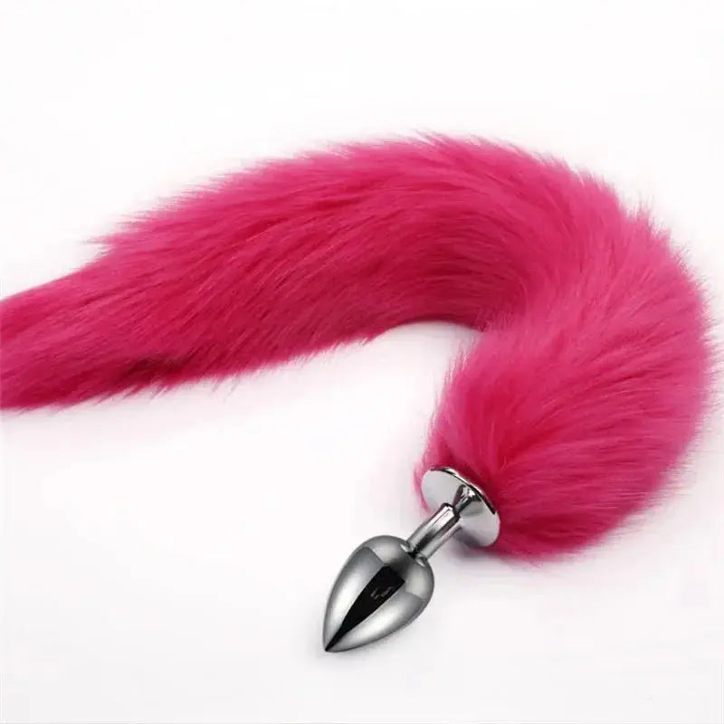 BDSM Dog Tail Anal Plug - WOWihte