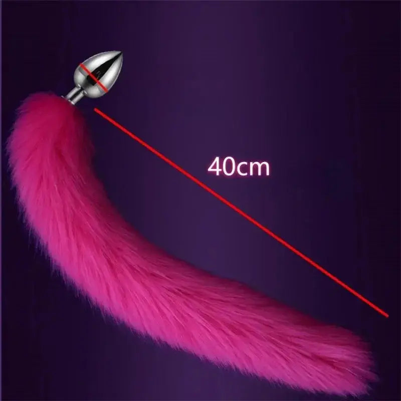 BDSM Dog Tail Anal Plug - WOWihte