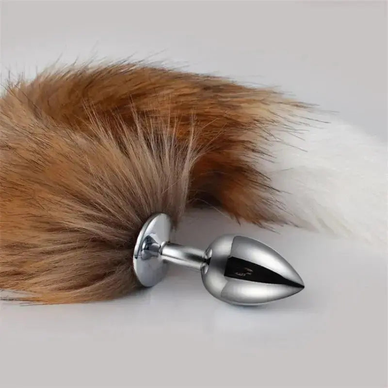BDSM Dog Tail Anal Plug - WOWihte