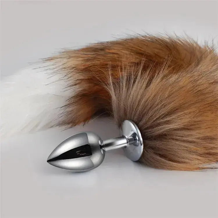 BDSM Dog Tail Anal Plug - WOWihte