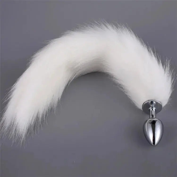 BDSM Dog Tail Anal Plug - WOWihte