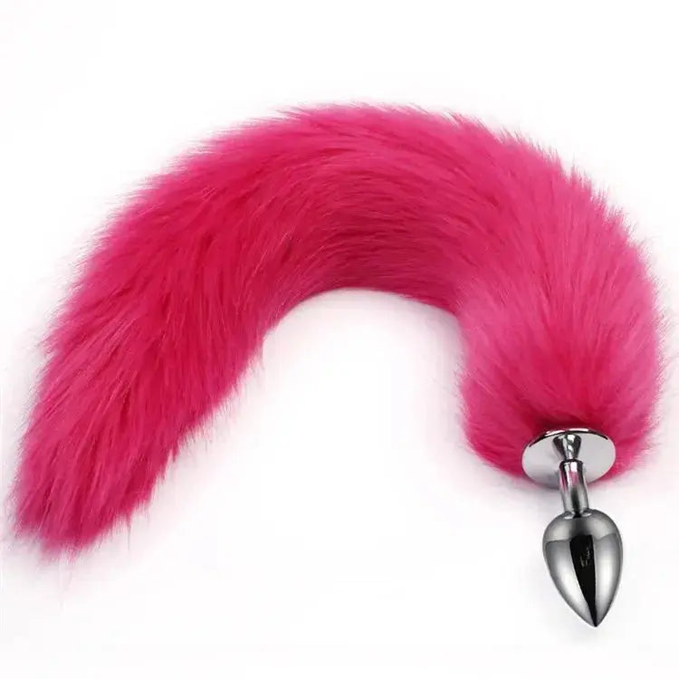 BDSM Dog Tail Anal Plug - WOWihte