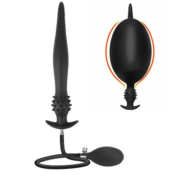 BDSM Inflatable Anal Plug Huge Dildo Pump Expansion Diameter 13cm Expandable Big Butt Plug Prostate Massage Ass Dilator Sex Toys - WOWihte